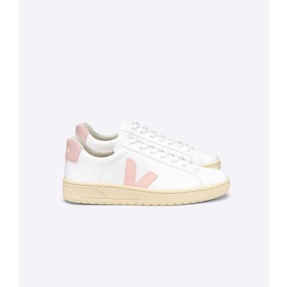 White/Pink Women\'s Veja URCA CWL Shoes | AU 483BEX